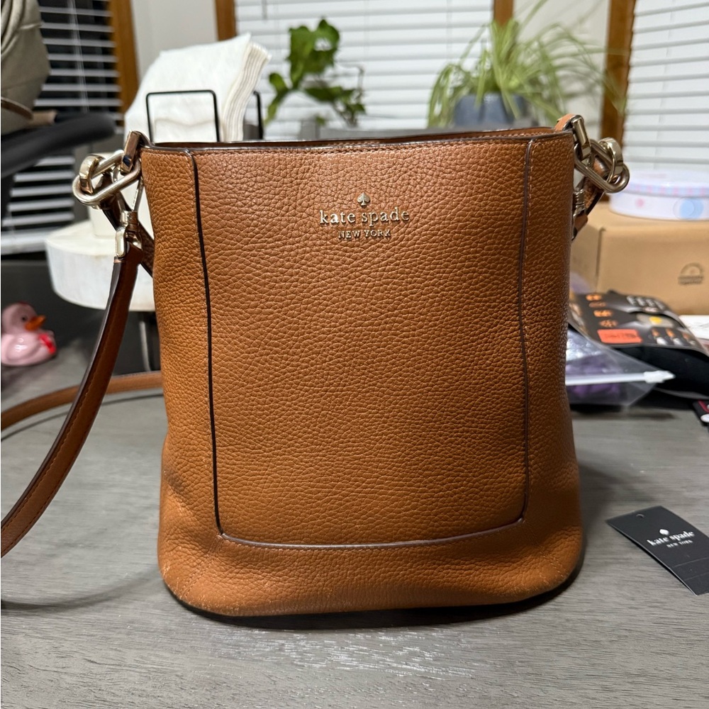 Kate Spade Tan Leather Crossbody Bag